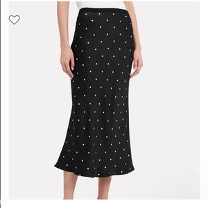 *Like new* Anine Bing Bar Silk Skirt - Black and white size XS